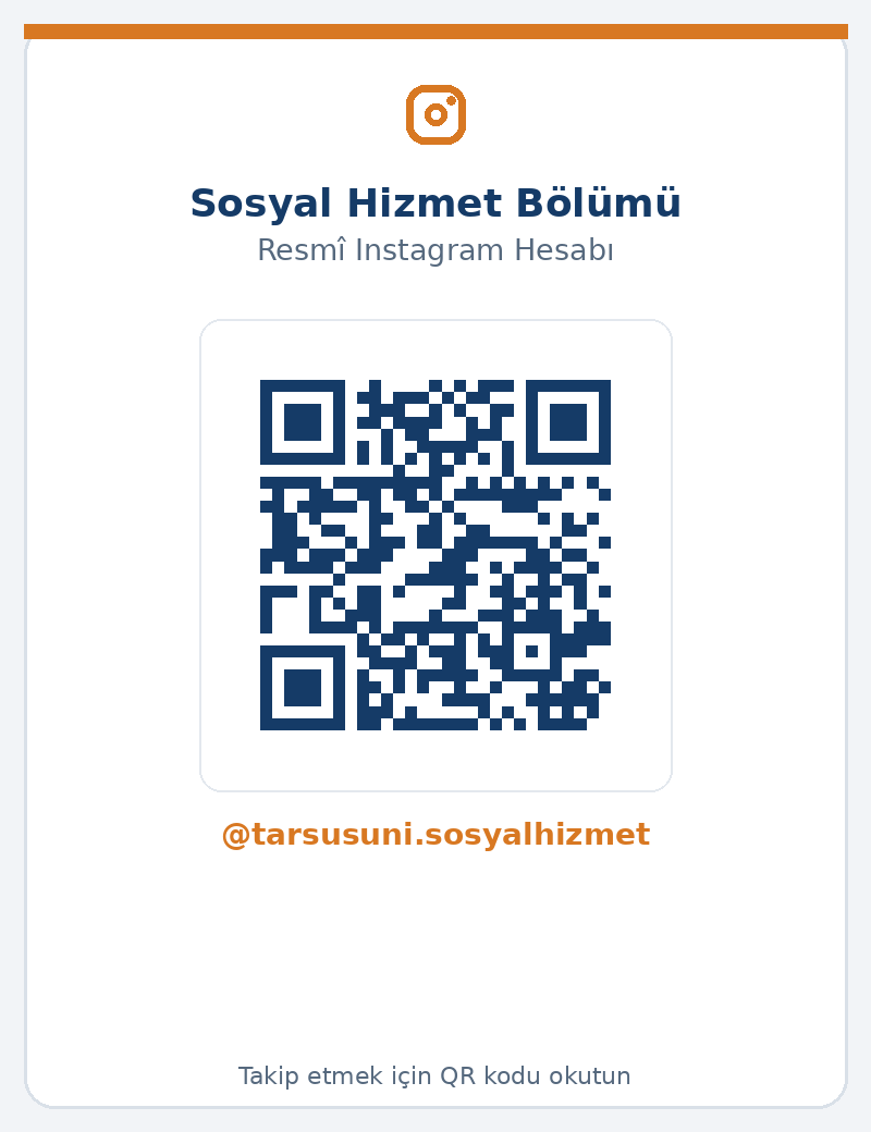 Sosyal Hizmet Bölümü Instagram Hesabı